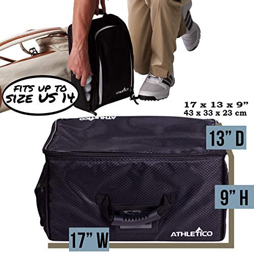 518f4cYawgL. AC  - Athletico Golf Trunk Organizer + Shoe Bag (Black)