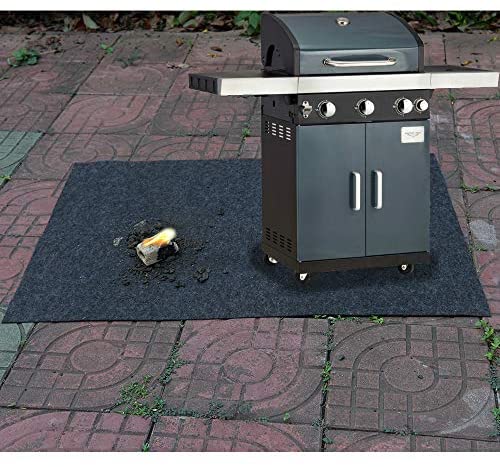 51JLHkuHskL. AC  - Under the Grill Gear Flame Retardant Mats,Barbecue Grilling,Absorbing Oil Pads,Reusable Durable Washable Floor Mat Protect Decks ,Patios, Grease Splatter,Messes (Grill Mats:37.4inches x 40inches)