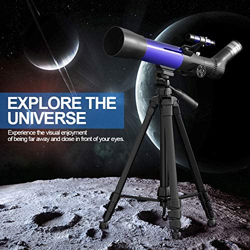 51ZivI8OVIL. AC  - Emarth Interstellar Telescope 70mm Aperture 500mm AZ Mount Astronomical Refractor Telesocpe for Beginners Adults, Scope with Tripod, Phone Adapter, Star Finder, Kids Gift, Blue