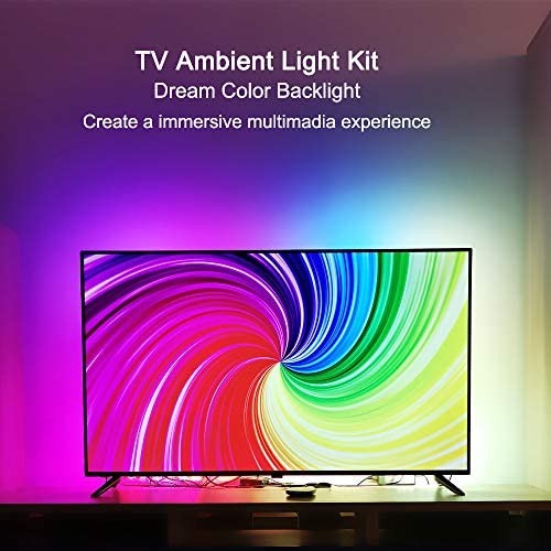51woXIVaf9L. AC  - WESIRI Ambient TV Kit for 60-75 inch HDMI Devices Dream Screen 4K HDTV Computer Backlight Background Lighting USB WS2812B LED Strip Full Set