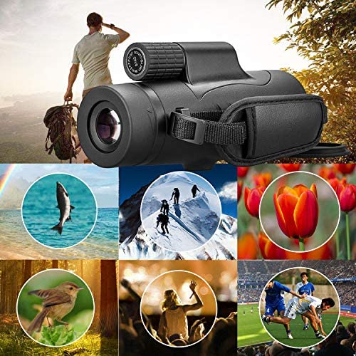 6163ioTWdWL. AC  - Monocular Telescope High Power 8x42 Monoculars Scope Compact Portable Waterproof Fogproof Shockproof with Hand Strap for Adults Kids Bird Watching Hunting Camping Hiking Travling Wildlife Secenery