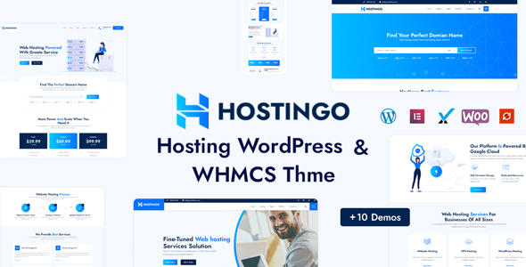 Theme Preview 1.  large preview - Hostingo - Hosting WordPress & WHMCS Theme