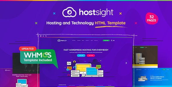 banner 01.  large preview - HostSite - Hosting and Technology HTML + WHMCS Template