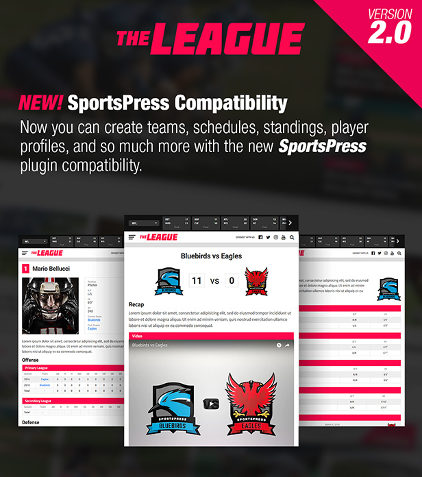 league sportspress1 - The League - Sports News & Magazine WordPress Theme