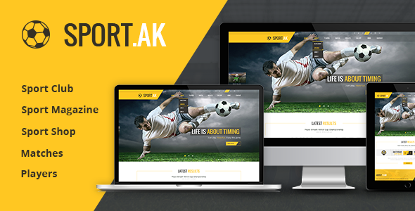 preview.  large preview - WordPress Sports Theme - SportAK