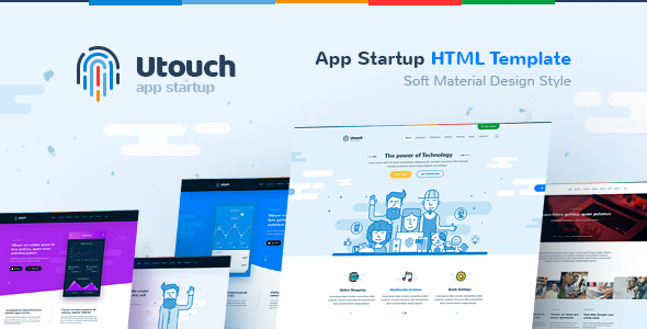 01 Mainpreview.  large preview - Utouch - Multi-Purpose Business and Digital Technology HTML Template