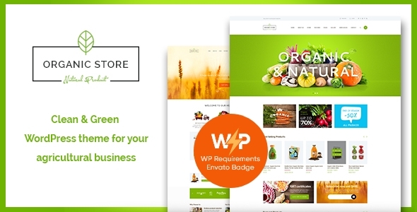 01 Organic.  large preview - Organic Store | Eco Products Shop WordPress Theme + RTL