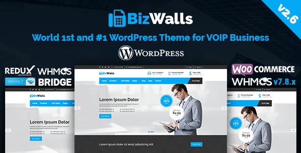 01 bizwalls.  large preview - CloudServer | Responsive HTML5 Technology, Web Hosting and WHMCS Template