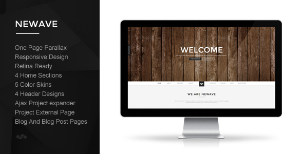 01 cover.  large preview - Newave - Responsive One Page Parallax Template