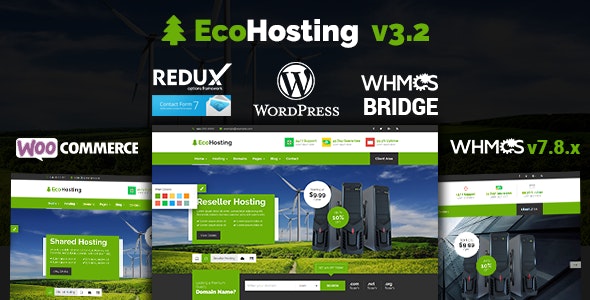 01 ecohosting.  large preview - CloudServer | Responsive HTML5 Technology, Web Hosting and WHMCS Template
