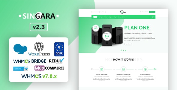 01 singara.  large preview - CloudServer | Responsive HTML5 Technology, Web Hosting and WHMCS Template