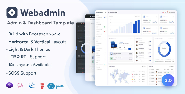 01 webadmin.  large preview - Webadmin - Responsive Admin Dashboard Template