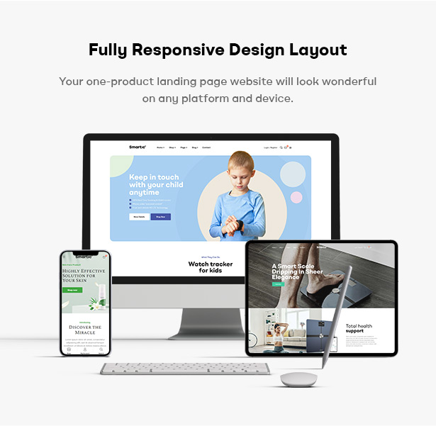 03 - Smartic - Product Landing Page WooCommerce Theme