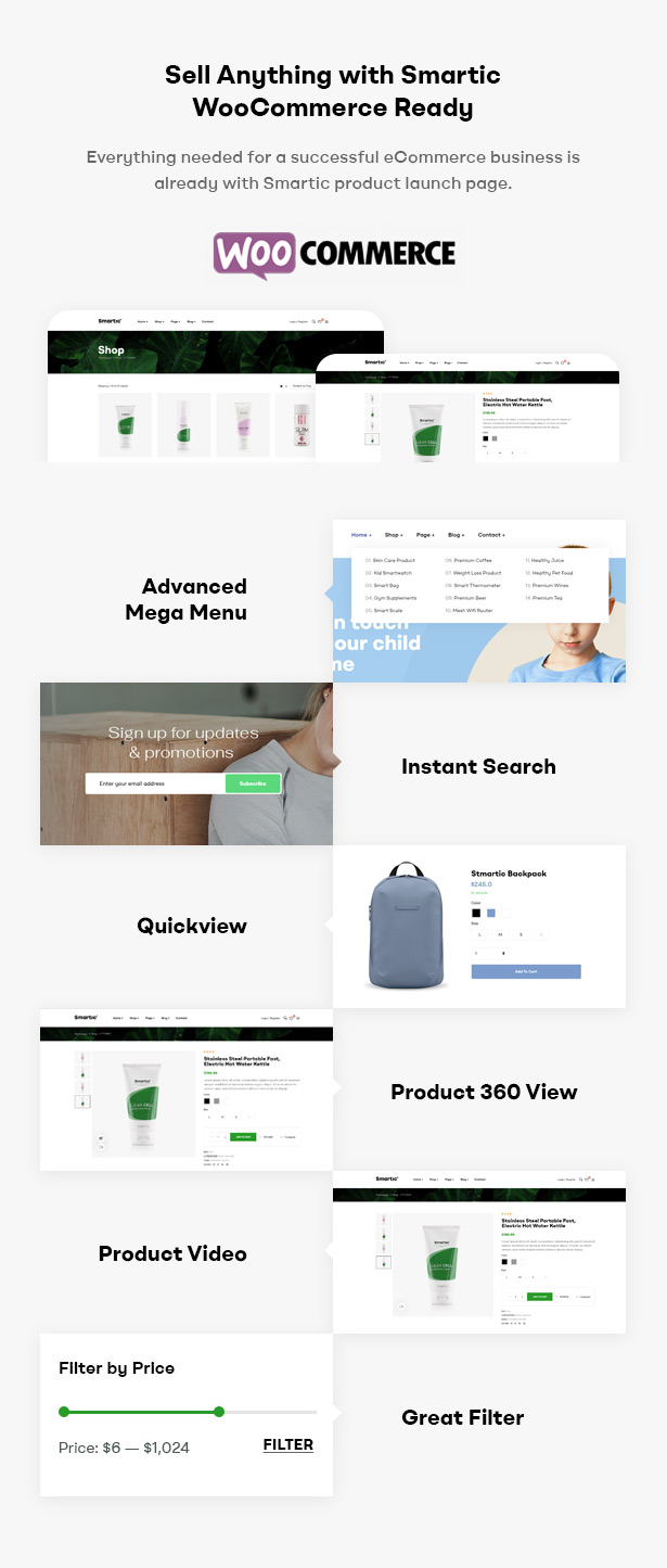 05 - Smartic - Product Landing Page WooCommerce Theme