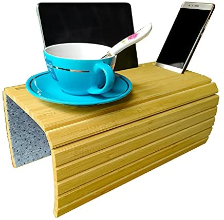 1649249943 41qmD8vuxkL. AC  - BAMJIUSHANG Side Table Sofa Tables TV Tray Couch Tray Sofa Tray Couch arm Table Perfect for arm Tray for IPAD iPhone for Couch armrest (16.5" L x 13.25" W x 0.4" H, Natural Color)