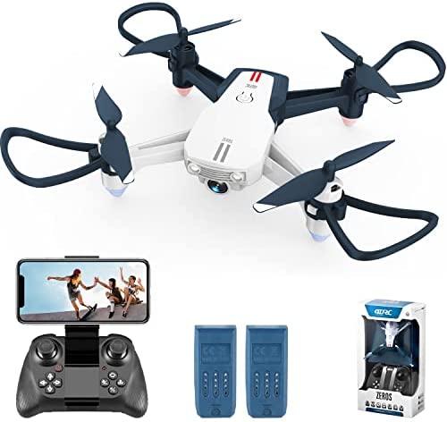 4DRC V15 Drone with Camera for Adults 1080P, HD FPV Foldable RC Quadcopter for Beginners Kids Toys, with Auto Hover,One Key Start, App Control,Headless Mode, 3D Flip,Trajectory Flight,2 Batteries