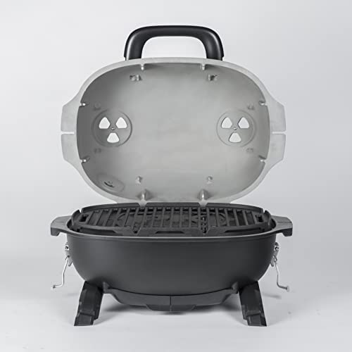 314bgfwIZvL. AC  - PK Grills PKGO Portable Charcoal BBQ Grill and Smoker with Lid, Cast Iron Aluminum Outdoor Kitchen Cooking Mini Barbecue Grills for Camping, Grilling, Tailgating, Grey PK PK200-SFL