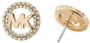 31RRN0ar5OL. AC  - Michael Kors Stainless Steel Stud Earrings With Crystal Accents