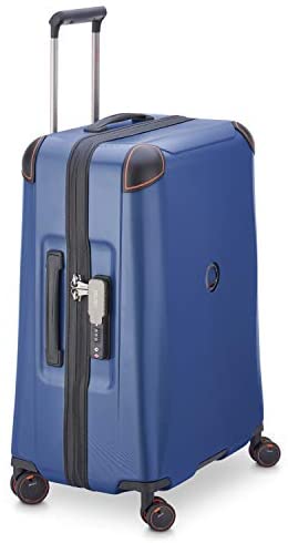 31V wbjWY2L. AC  - DELSEY Paris Cactus Hardside Luggage with Spinner Wheels, Navy, Checked-Medium 24 Inch