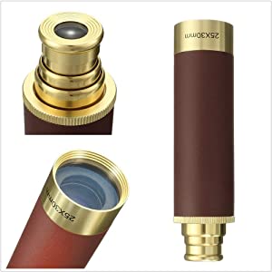 3aae2411 4e9e 47f8 98be bc755067beaa.  CR0,0,1000,1000 PT0 SX300 V1    - Telescope Brass Spyglass Pirate Monocular, Waterproof Pocket Mini Telescope Monocular, 25x30 Zoomable Collapsible Vintage Monocular for Navigation Voyage View Watching Games Travel Hiking Hunting