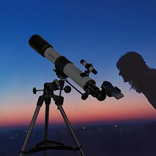 411m7KFhxVL. AC  - SOLOMARK Telescope, 80EQ Refractor Professional Telescope -700mm Focal Length Telescopes for Adults Astronomy, with 1.5X Barlow Lens Adapter for Photography and 13 Percent Transmission Moon Filter