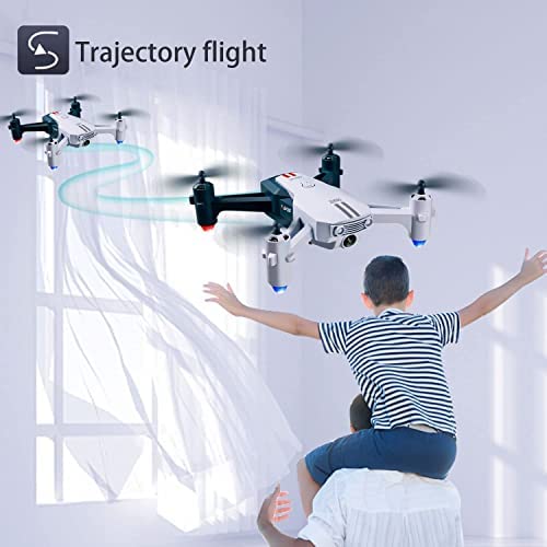 41L7gwpn4pL. AC  - 4DRC V15 Drone with Camera for Adults 1080P, HD FPV Foldable RC Quadcopter for Beginners Kids Toys, with Auto Hover,One Key Start, App Control,Headless Mode, 3D Flip,Trajectory Flight,2 Batteries