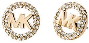 41s9LceTW L. AC  - Michael Kors Stainless Steel Stud Earrings With Crystal Accents