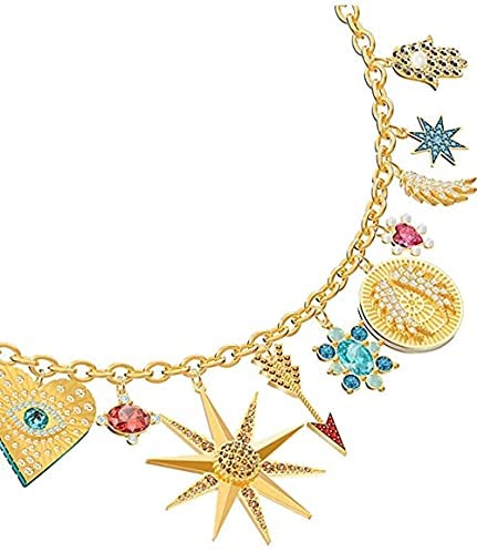 41vazGk5VyS. AC  - Swarovski 5451263 Gold Lucky Goddess Charms Women's Necklace