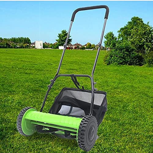 510cfsbdEeS. AC  - LHMYGHFDP Manual Hand Push Lawnmower Lawn Mowing Agricultural Small Home Lawn Mower 15 cm Cutting Width Send Grass Bag