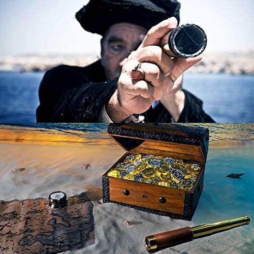 51Btv2rzWOL. AC  - Telescope Brass Spyglass Pirate Monocular, Waterproof Pocket Mini Telescope Monocular, 25x30 Zoomable Collapsible Vintage Monocular for Navigation Voyage View Watching Games Travel Hiking Hunting
