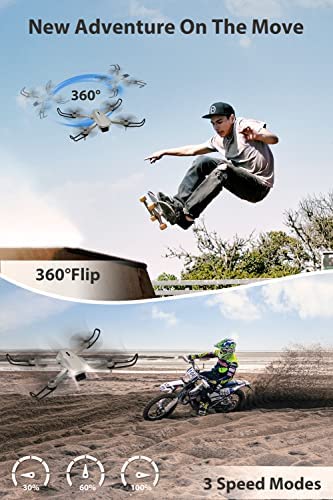 51NCpvu3vpL. AC  - Foldable Drone with Camera for Beginners, 1080P HD FPV RC Quadcopter, Mini Drone with 3 Batteries 30 Min Long Flight Time, Propeller Guards, APP & Remote Control, Gift for Kids/Teens/Adults (Gray)