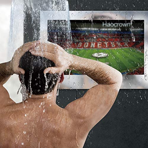 51swTacbQ7L. AC  - Haocrown 32 inch Bathroom TV Waterproof Smart Mirror TVs Full-HD 1080P LED Television Built-in ATSC HDTV Tuners, Android 11.0 System, Wi-Fi, Bluetooth, HDMI USB(2022 Model)