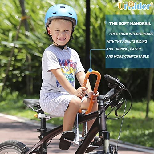 51wI6yCQ+FL. AC  - UrRider Child Bike Seat, Front Mount Kid Bicycle Seat, Fits Mountain Bikes, Women's Bikes, Folding Bikes, Foldable, Portable, Tool-Free, Quick-Release, Upgrade, for Children 2-6 Years(up to 60lbs)