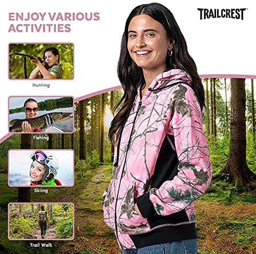 614kPRjCBCL. AC  - TrailCrest Women’s Full Zip Up Hoodie Sweatshirt Casual Fashion Sweater Hooded Jacket