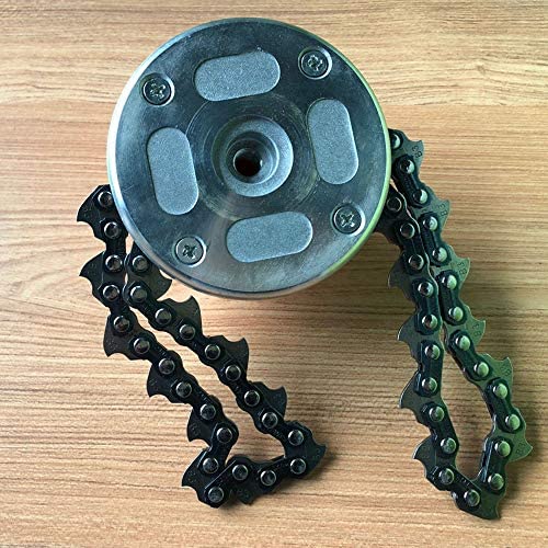 61VHueMx2JL. AC  - DINGTAIMEI Multi-Function Stainless Steel Lawn Mower Trimmer Head Chain Brush Cutter Garden Herb Brush Tools Spare Parts