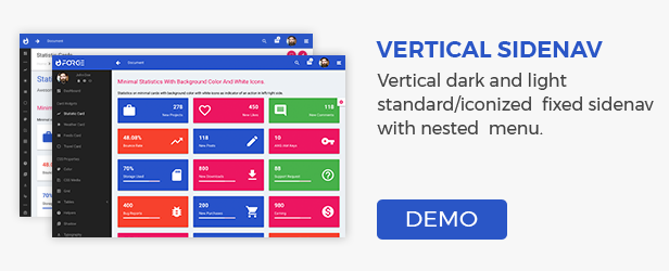 VerticalSidenav - Forge Admin Template (HTML Version + Laravel 5.4 & 5.6 Starter Kit)