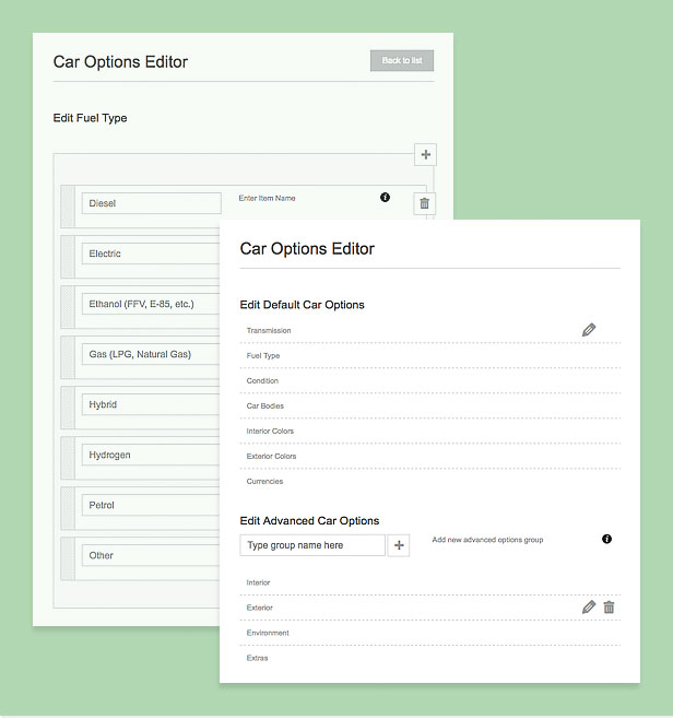 car options editor - Car Dealer Automotive WordPress Theme – Responsive