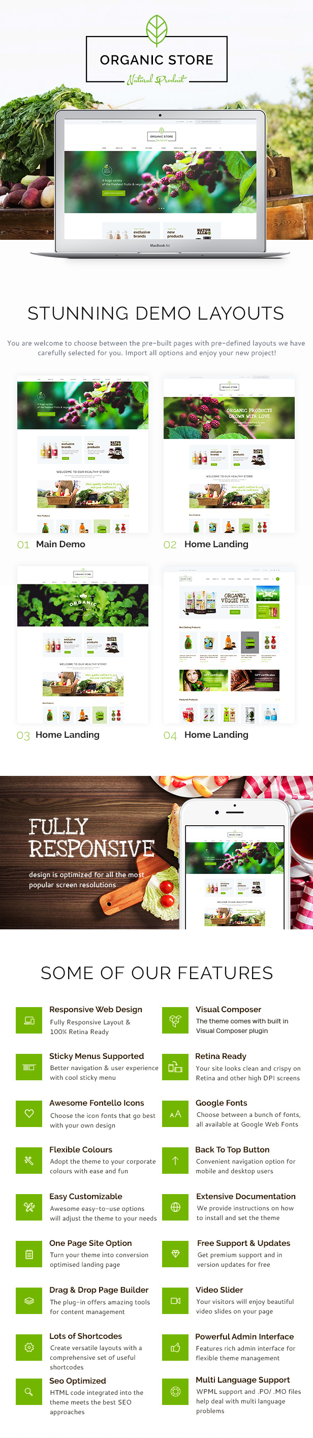 dscr organic 1 - Organic Store | Eco Products Shop WordPress Theme + RTL