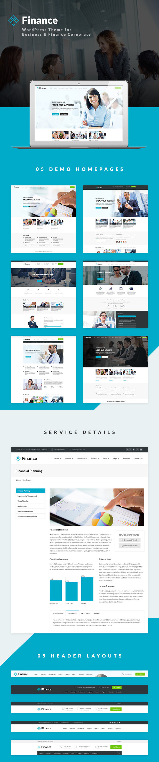 finance wp info 1 - Finance - Business & Financial, Broker, Consulting, Accounting WordPress Theme