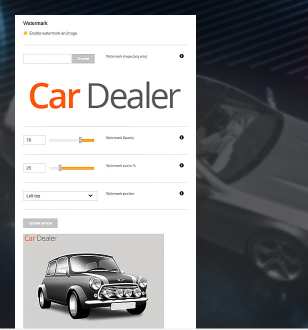 wordpress car template image branding - Car Dealer Automotive WordPress Theme – Responsive