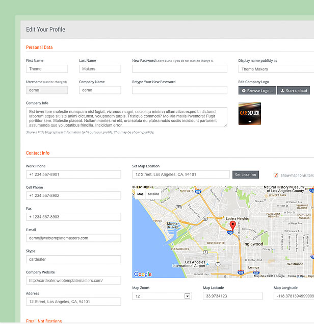 wordpress theme dealer profile - Car Dealer Automotive WordPress Theme – Responsive