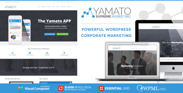 yamato - YAMATO - Corporate Marketing Wordpress Theme
