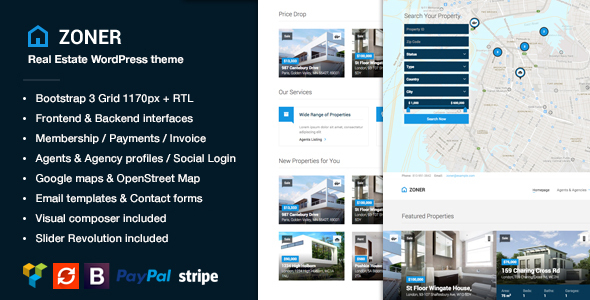 01 banner.  large preview - Zoner - Real Estate WordPress Theme