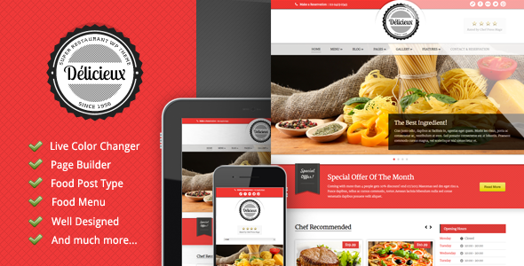 01 intro.  large preview - ROSA 1 - An Exquisite Restaurant WordPress Theme