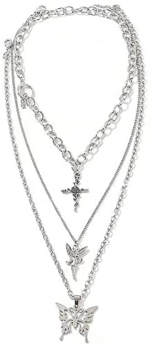 1653403136 41SeFgrfm L. AC  - Jakawin Bride Silver Bridal Necklace Earrings Set Crystal Wedding Jewelry Set Rhinestone Choker Necklace for Women and Girls (Set of 3) (NK143-3)