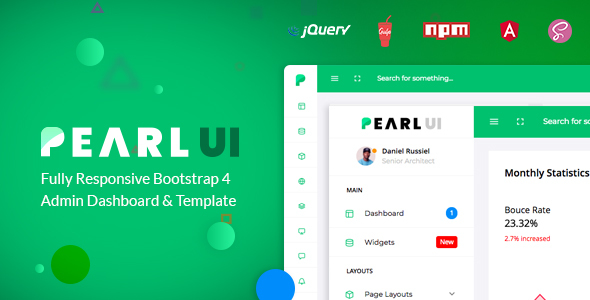 1653737067 770 01 preview.  large preview - PearlUI Bootstrap 4 Admin Template + Angular 5 Starter Kit