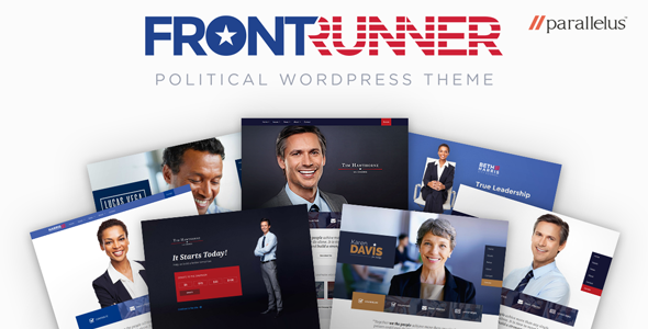 1 Banner FrontRunner WP.  large preview - Political WordPress Theme - FrontRunner