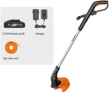 316Q2NQUvOS. AC  - LHMYGHFDP Small Lawn Mower Lithium Electric Lawn Mower Rechargeable Household Trimmer 20V with Battery and Charger Height Adjust,B,1 Battery