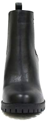 31v3dD0 Q0L. AC  - Soda Glove - Ankle Boot w/Lug Sole Elastic Gore and Chunky Heel