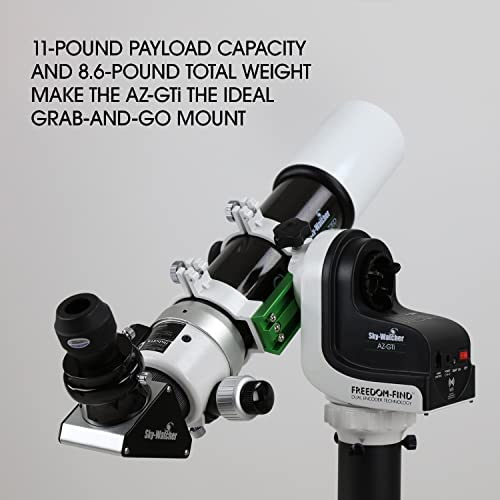 41qOW+t0bSL. AC  - Sky-Watcher AZ-GTi with SkyMax 102 – Modular Go-To Alt-Az Tracking Mount for Time-lapse and Panoramas – Wifi Enabled App Controlled
